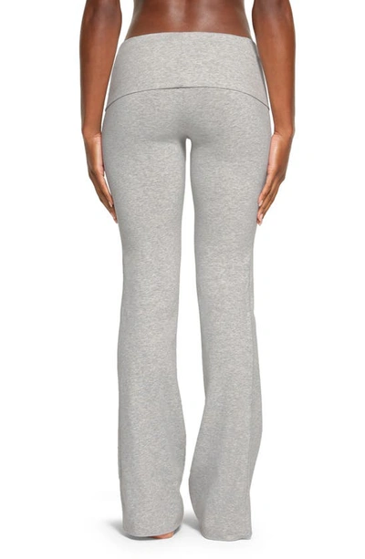 Skims Foldover Pants In Light Heather Grey
