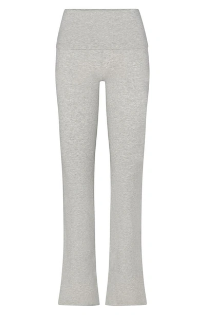 Skims Foldover Pants In Light Heather Grey