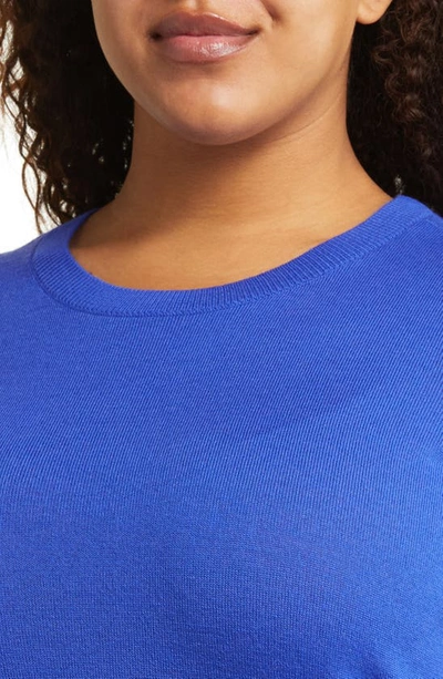 Caslon Merino Wool Blend Crewneck Sweater In Royal Neon