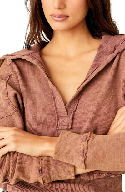 Shop Free People Not So Ordinary Sweater In Mulberries