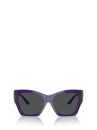 Shop Versace Eyewear Irregular In Purple