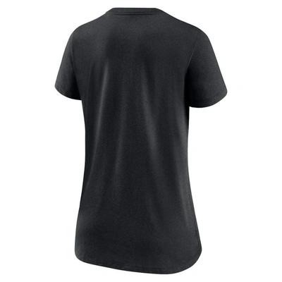 Shop Nike Black New York Jets Slant Logo Tri-blend V-neck T-shirt