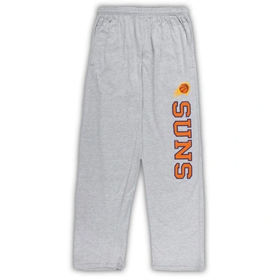 Shop Concepts Sport Purple/heather Gray Phoenix Suns Big & Tall T-shirt And Pajama Pants Sleep Set