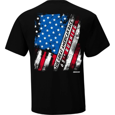 Shop Checkered Flag Black 2023 Daytona 500 American Flag T-shirt