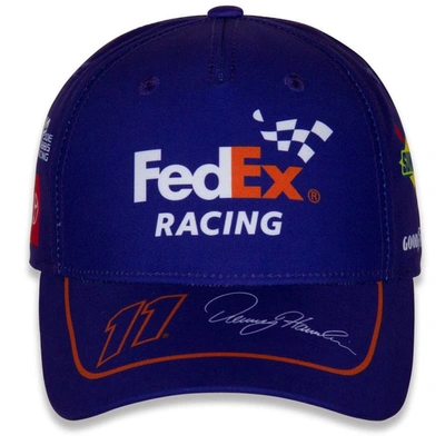 Shop Joe Gibbs Racing Team Collection Purple Denny Hamlin Uniform Adjustable Hat