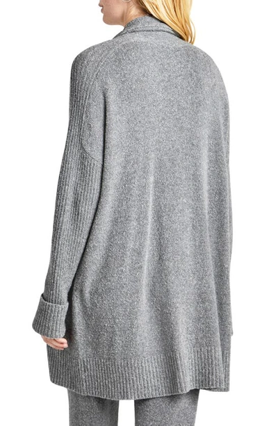 Splendid Ophelia Rib Cardigan In Mid Heather Grey