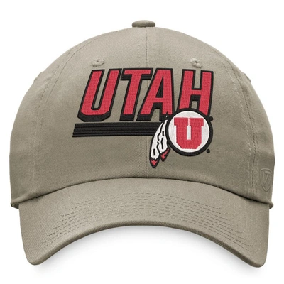 Shop Top Of The World Khaki Utah Utes Slice Adjustable Hat