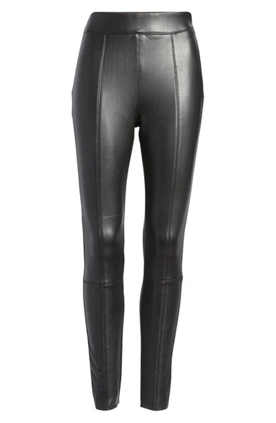 Shop Topshop Sara Faux Leather Skinny Pants In Black