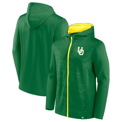 Shop Fanatics Branded Green Oregon Ducks Ball Carrier Full-zip Hoodie