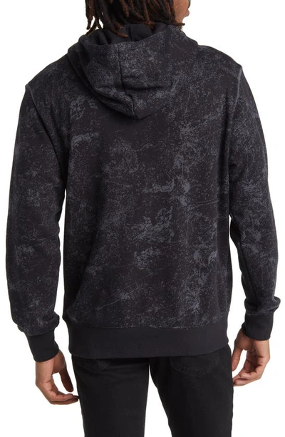 Shop Adidas Originals Adventure Camo Print Cotton Hoodie In Black