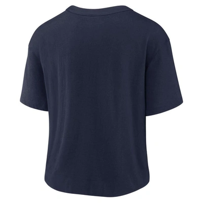 Shop Nike Navy/silver Dallas Cowboys High Hip Fashion T-shirt