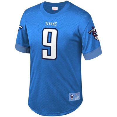 Shop Mitchell & Ness Steve Mcnair Light Blue Tennessee Titans Retired Player Name & Number Mesh Top