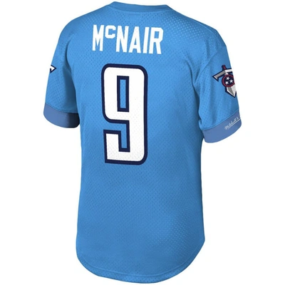 Shop Mitchell & Ness Steve Mcnair Light Blue Tennessee Titans Retired Player Name & Number Mesh Top