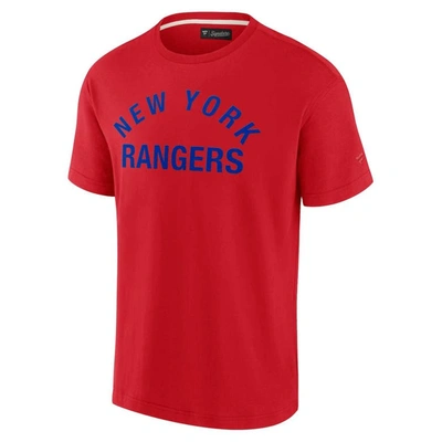 Shop Fanatics Signature Unisex  Red New York Rangers Elements Super Soft Short Sleeve T-shirt