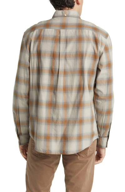 Shop Billy Reid Tuscumbia Shadow Check Button-down Shirt In Grey/ Multi
