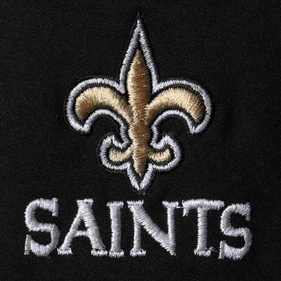 Shop Dunbrooke Black New Orleans Saints Shag Tri-blend Full-zip Raglan Hoodie