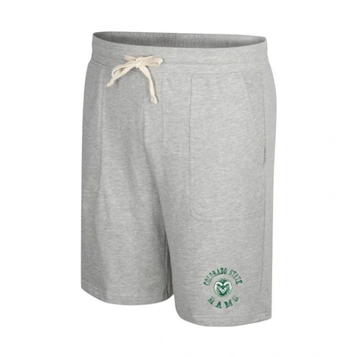 Shop Colosseum Heather Gray Colorado State Rams Love To Hear This Terry Shorts