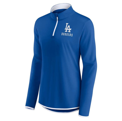 Shop Fanatics Branded Royal Los Angeles Dodgers Worth The Drive Quarter-zip Jacket