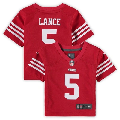 Shop Nike Infant  Trey Lance Scarlet San Francisco 49ers Player Game Jersey