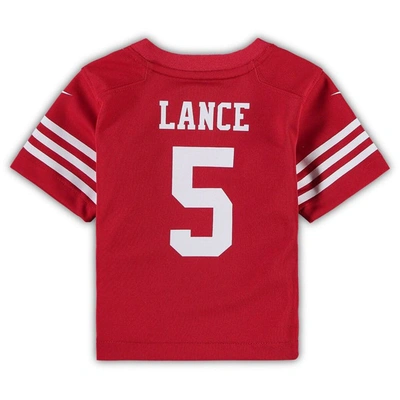 Shop Nike Infant  Trey Lance Scarlet San Francisco 49ers Player Game Jersey