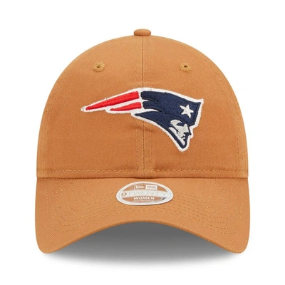 Shop New Era Brown New England Patriots Core Classic 2.0 9twenty Adjustable Hat