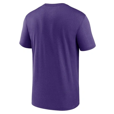 Shop Nike Purple Minnesota Vikings Horizontal Lockup Legend Performance T-shirt