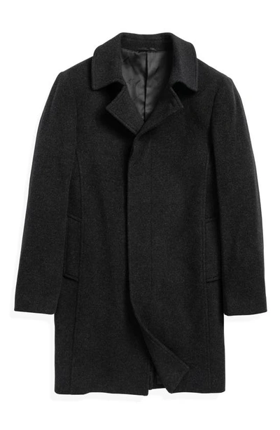 Shop Rodd & Gunn 'archers' Wool Blend Overcoat In Granite