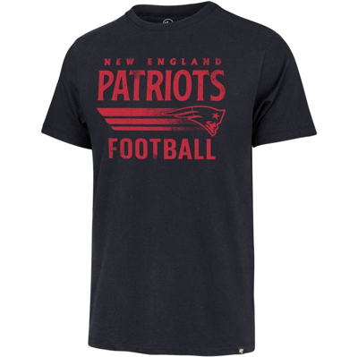 Shop 47 ' Navy New England Patriots Wordmark Rider Franklin T-shirt