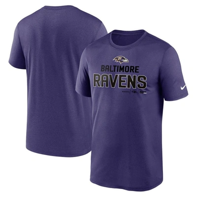 Shop Nike Purple Baltimore Ravens Legend Community Performance T-shirt