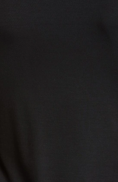 Shop Oroblu Perfect Line Tulle Trim Stretch Modal T-shirt In Black