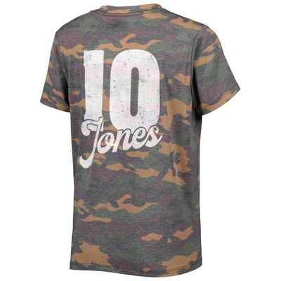 Shop Majestic Threads Mac Jones Camo New England Patriots Name & Number V-neck T-shirt