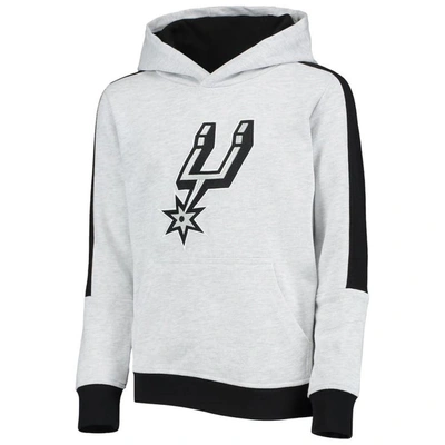 Shop Outerstuff Youth Heathered Gray San Antonio Spurs Lived In Pullover Hoodie In Heather Gray