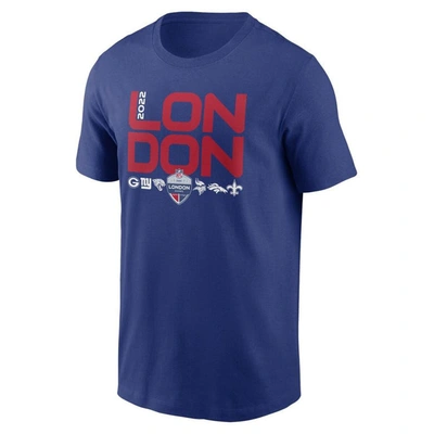 Shop Nike Royal Nfl Essential London Games T-shirt