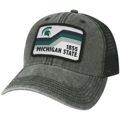 Shop Legacy Athletic Black Michigan State Spartans Sun & Bars Dashboard Trucker Snapback Hat