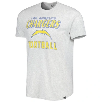 Shop 47 ' Heathered Gray Los Angeles Chargers Dozer Franklin Lightweight T-shirt