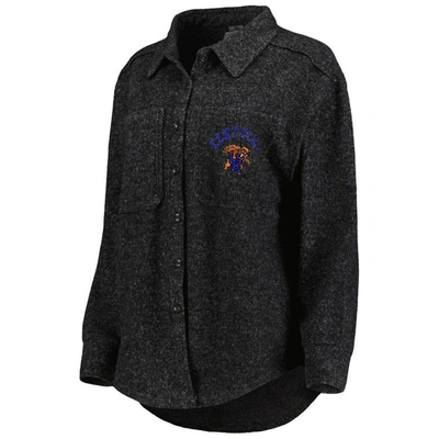 Shop Gameday Couture Black Kentucky Wildcats Switch It Up Tri-blend Button-up Shacket