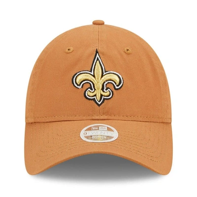 Shop New Era Brown New Orleans Saints Core Classic 2.0 9twenty Adjustable Hat