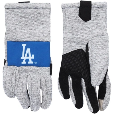 Shop Foco Gray Los Angeles Dodgers Team Knit Gloves