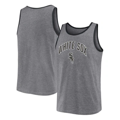 Shop Fanatics Branded  Heather Gray Chicago White Sox Primary Tank Top