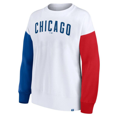 Shop Fanatics Branded White Chicago Cubs Series Pullover Sweatshirt