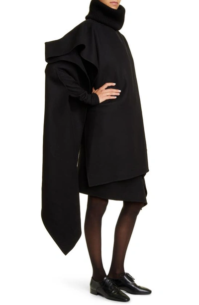 Shop The Row Keran Double Face Cashmere Poncho In Black