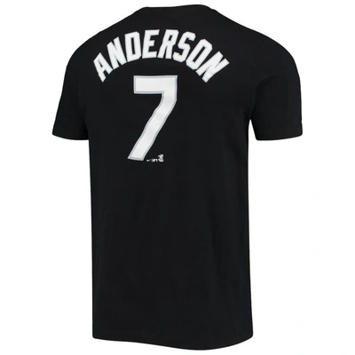 Shop Nike Tim Anderson Black Chicago White Sox Name & Number T-shirt