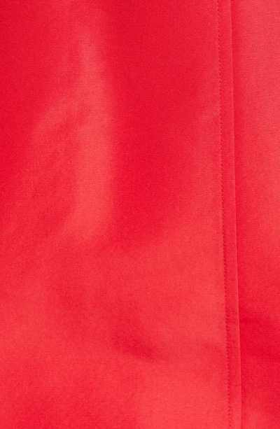 Carolina Herrera Long Sleeve Shirt Dress With Belt In Icon Red