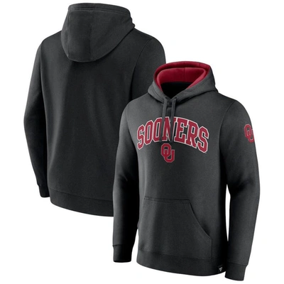 Shop Fanatics Branded Black Oklahoma Sooners Arch & Logo Tackle Twill Pullover Hoodie