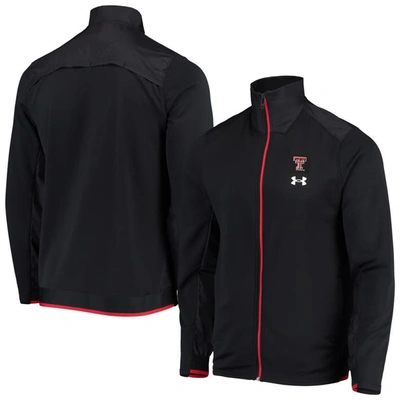 Shop Under Armour Black Texas Tech Red Raiders 2021 Sideline Command Full-zip Jacket