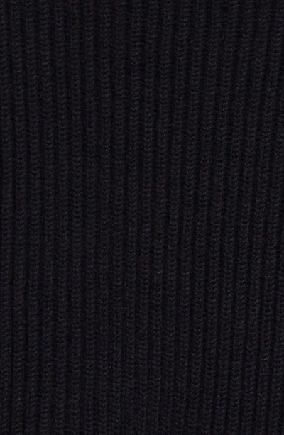 The Row Eppie Strong Shoulder Cashmere Turtleneck Sweater In Royal Blue