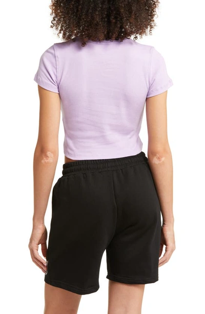 Shop Bella Dona Roll Em Cotton Baby Tee In Lavender
