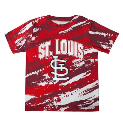 Shop Outerstuff Preschool Red/navy St. Louis Cardinals Stealing Homebase 2.0 T-shirt & Shorts Set In Purple