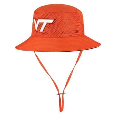 Shop 47 ' Orange Virginia Tech Hokies Panama Pail Bucket Hat