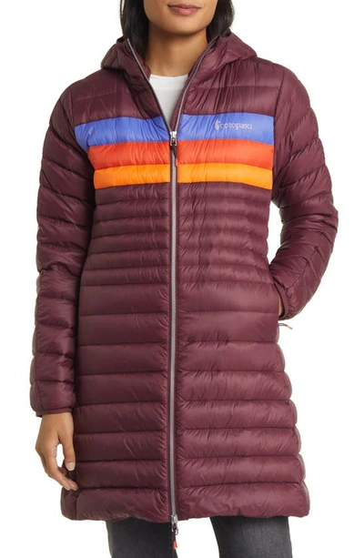 Shop Cotopaxi Fuego Water Resistant 800 Fill Power Down Parka In Wines